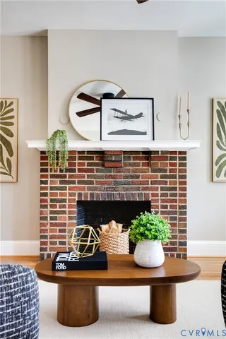 a front view of a house with sitting area