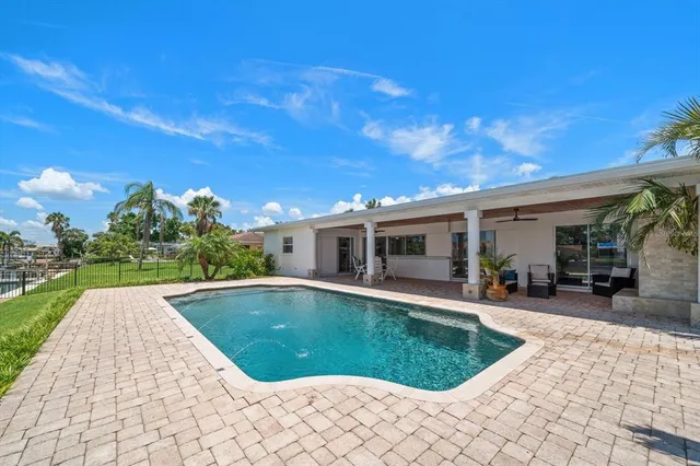 a view of swimming pool and outdoor space