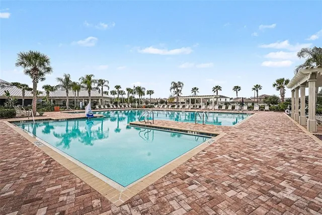 a view of a house with a swimming pool