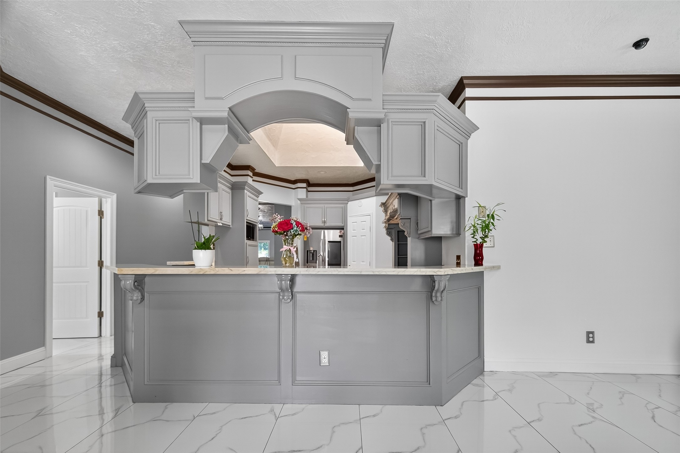 4917 Sycamore Avenue Pasadena, TX 77503 - Photo 17 of 46 a kitchen with stainless steel appliances granite countertop a sink and a cabinets