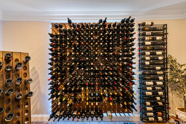 a close up of a mirror