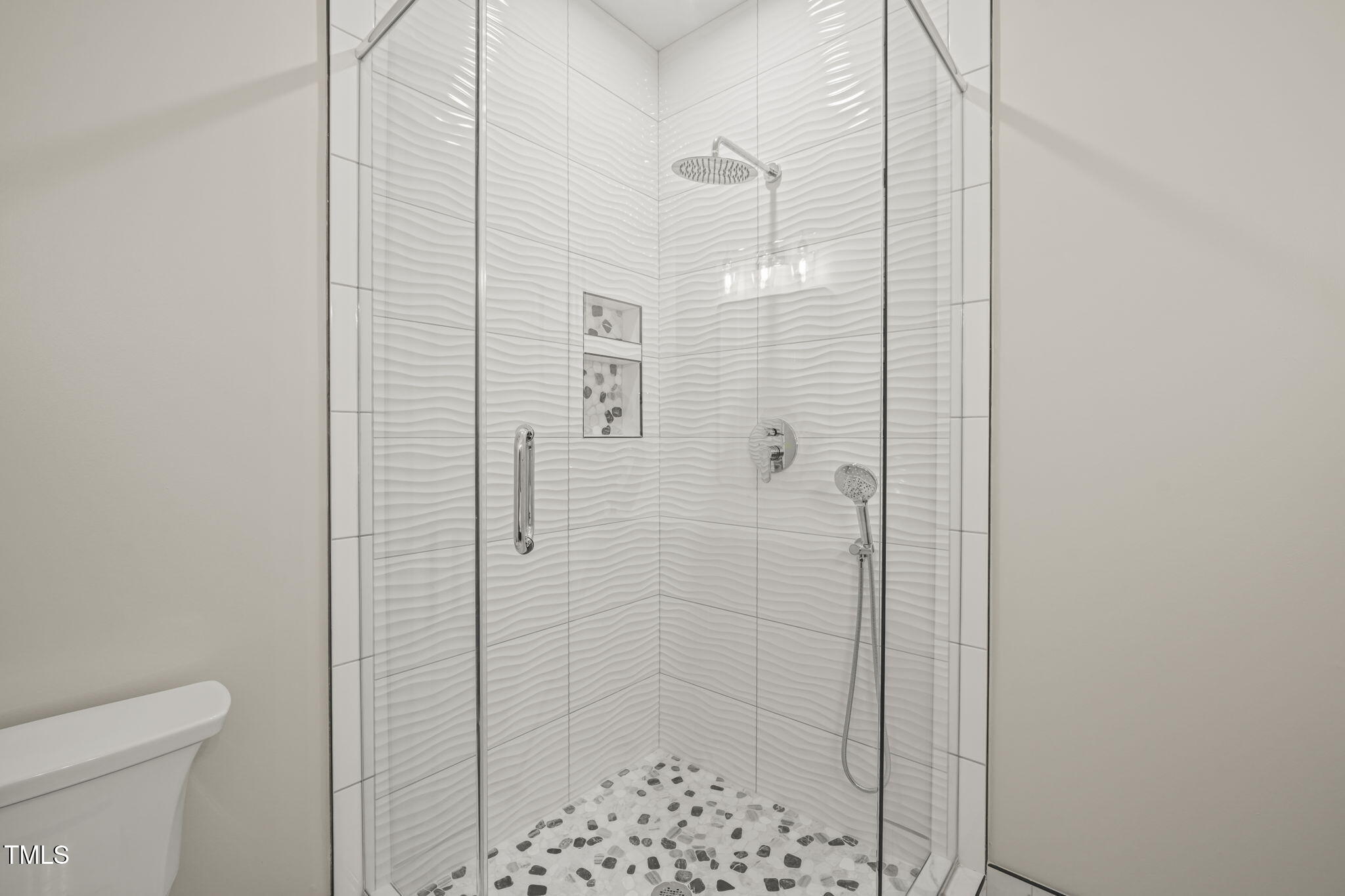 109 November Drive Durham, NC 27712 - Photo 45 of 57 a bathroom with a shower