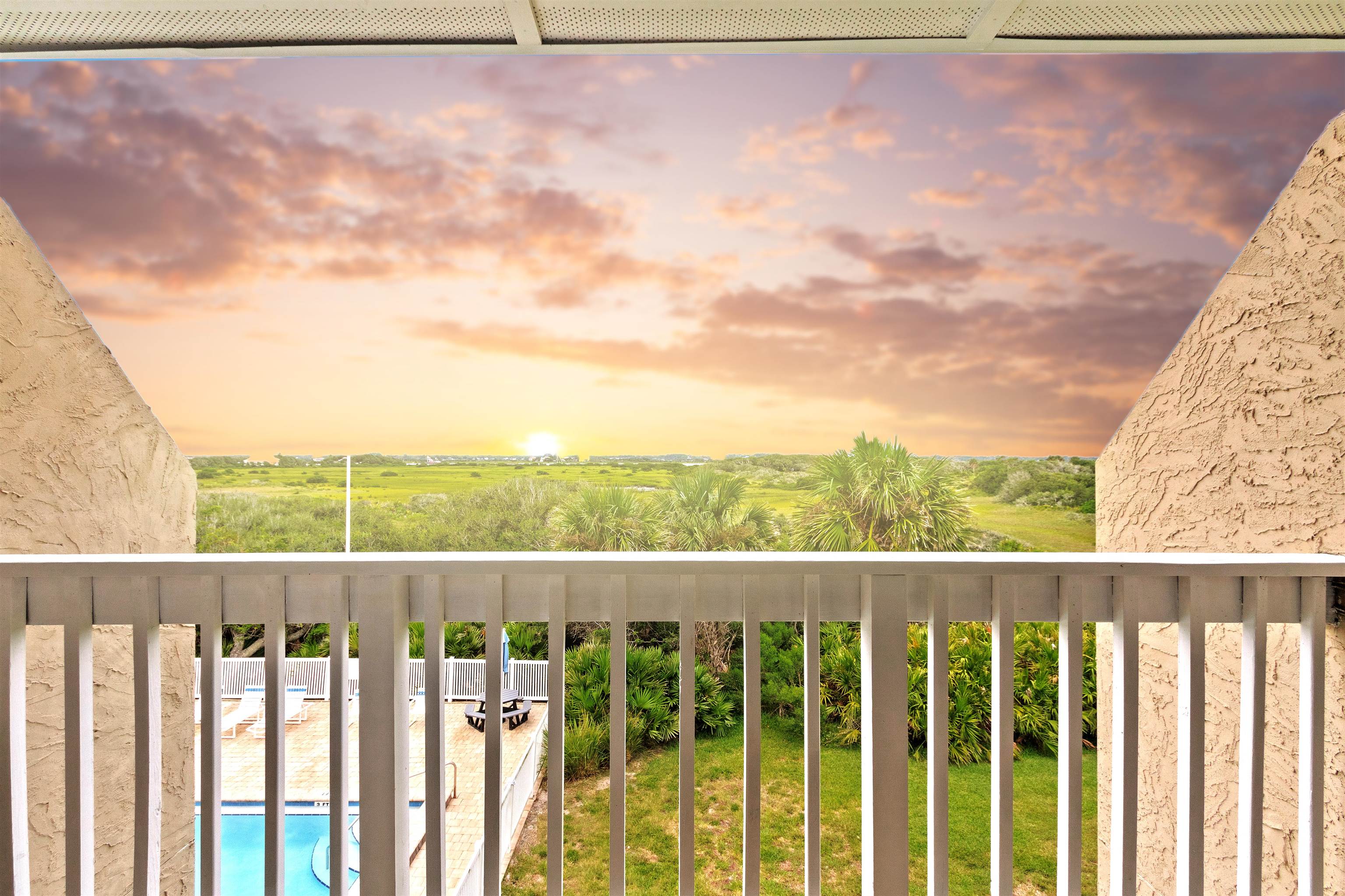 3385 Coastal Highway, Unit 22 St. Augustine, FL 32084 - Photo 21 of 35 a city view from a balcony