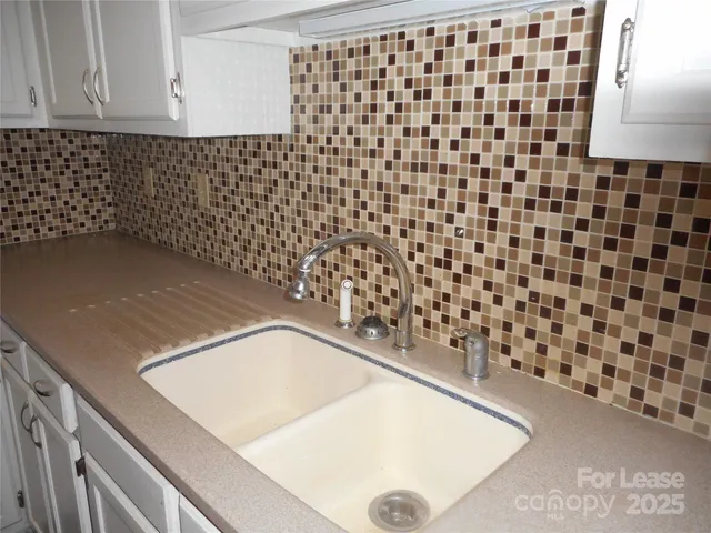 a close view of a sink