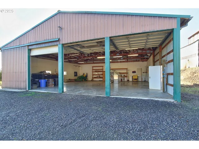 a view of a backyard of a house