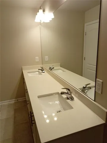 a bathroom with a sink