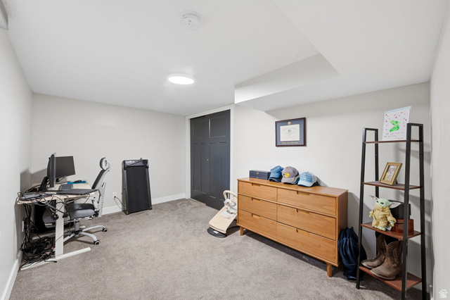 1795 South 200 West Bountiful, UT 84010 - Photo 22 of 37 Office area featuring light carpet and baseboards