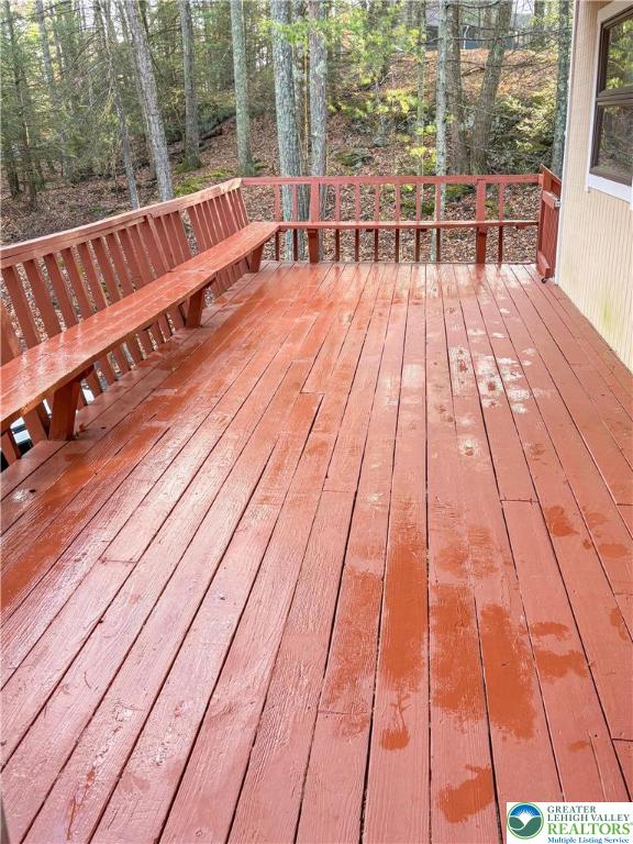 169 Shiny Mountain Road Greentown, PA 18426 - Photo 39 of 54 a view of balcony with wooden floor