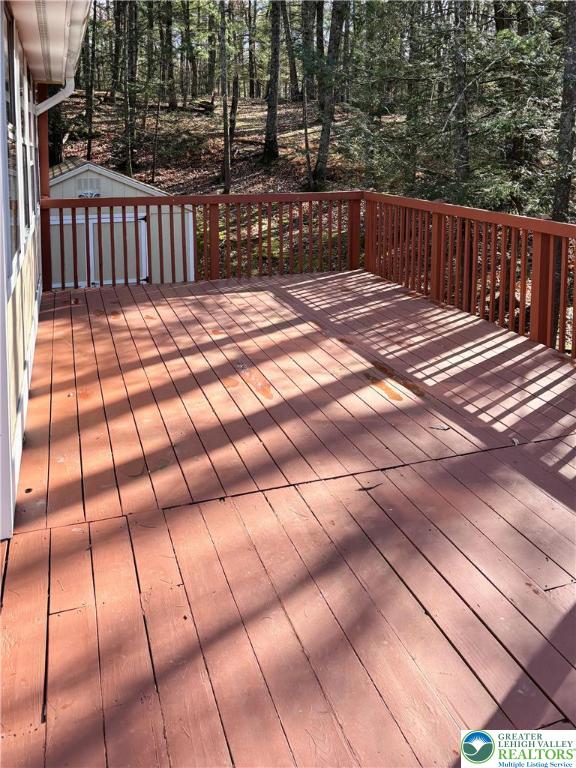 169 Shiny Mountain Road Greentown, PA 18426 - Photo 48 of 54 a view of backyard with deck