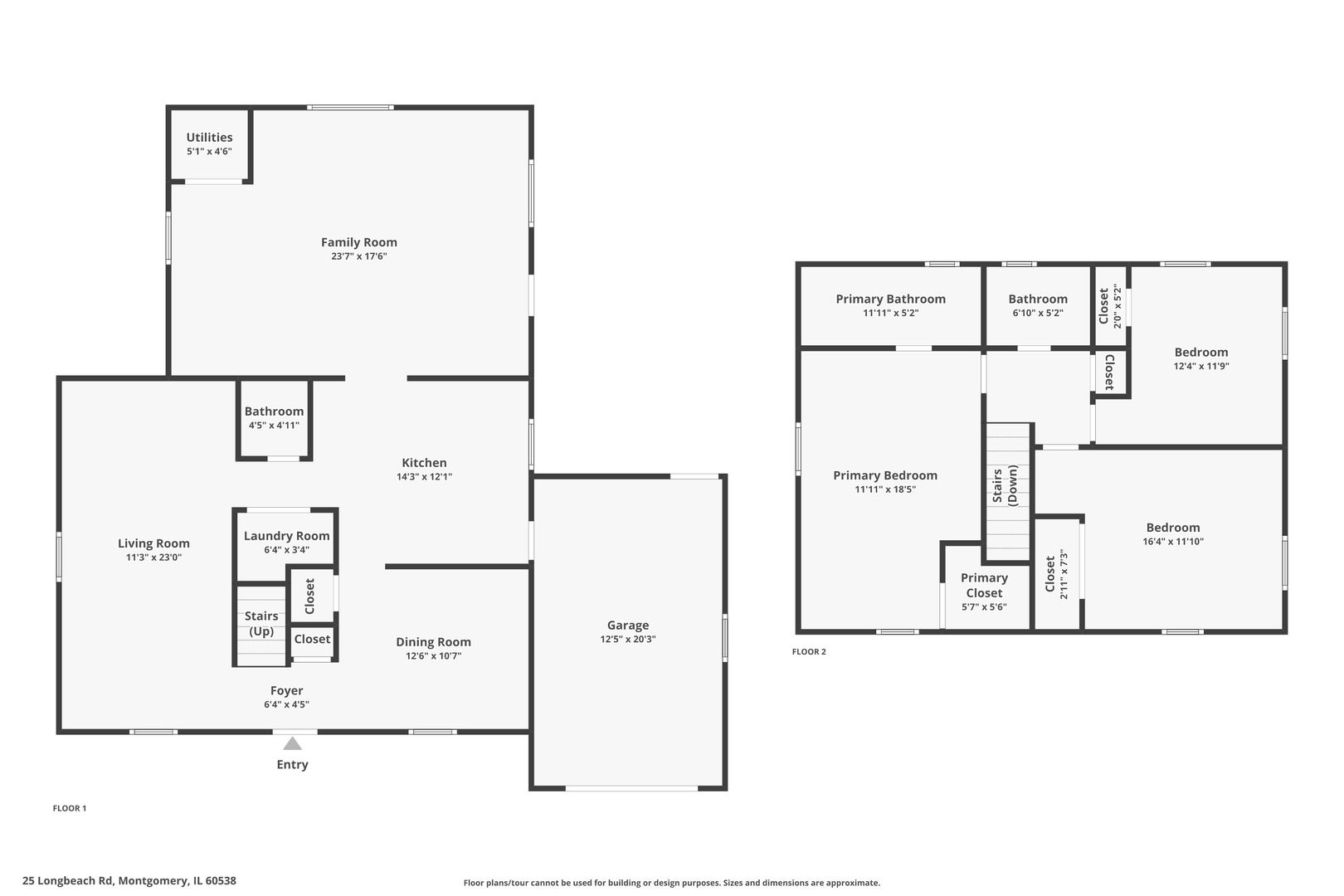 25 Long Beach Road Montgomery, IL 60538 - Photo 21 of 21 a picture of a bathroom with a shower