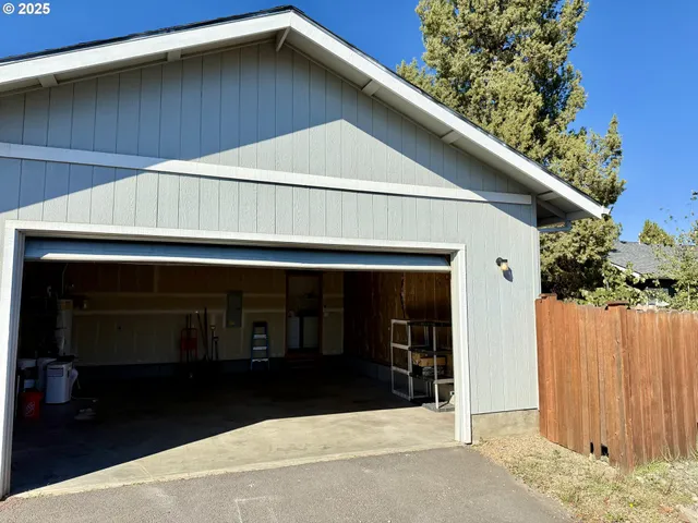 a view of a balcony with a potted plants