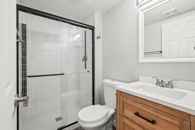 a view of staircase with white walls and white walls