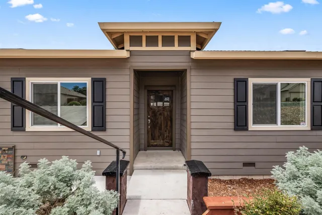 a front view of a house