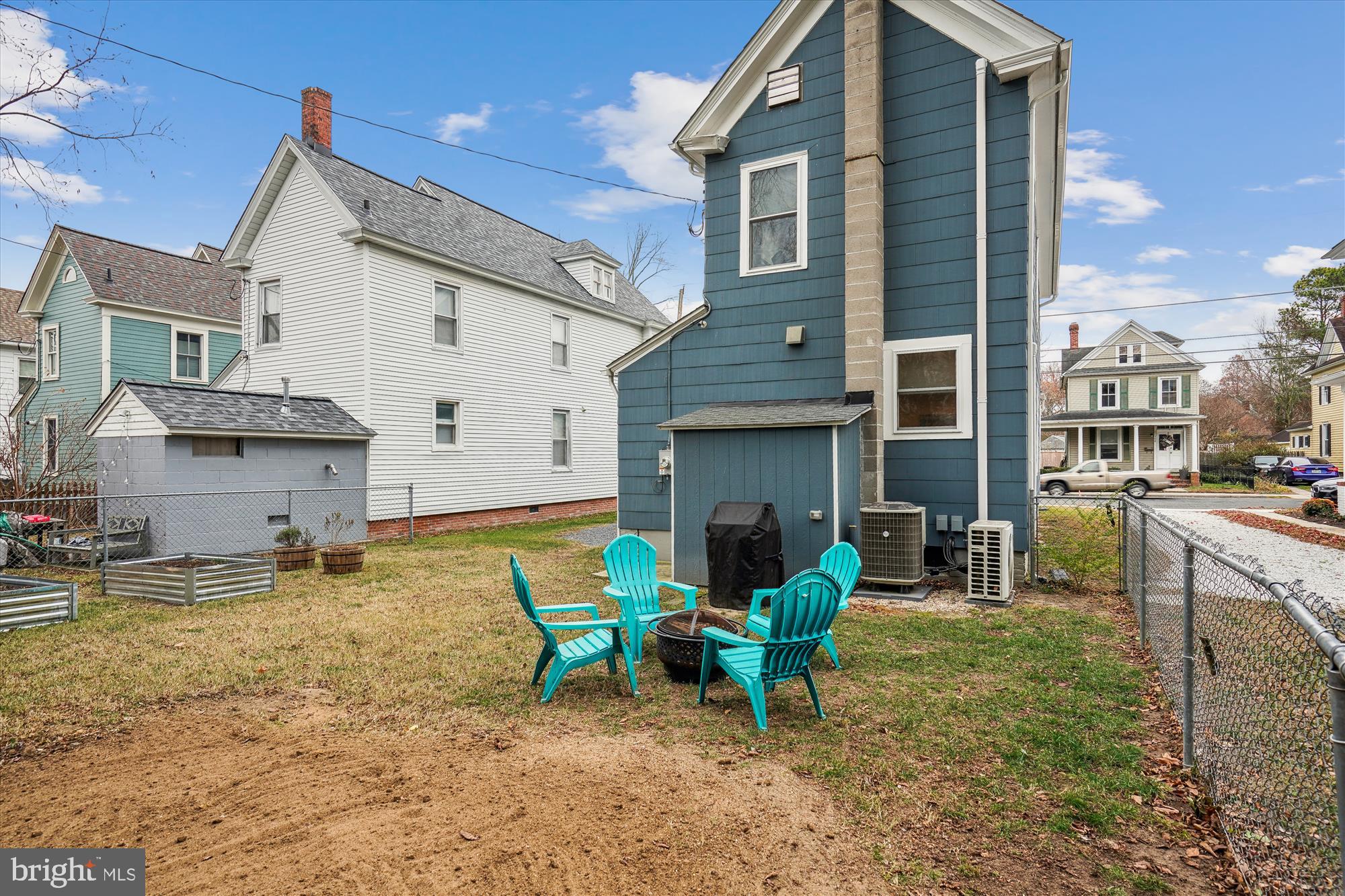 109 Willis Street Cambridge, MD 21613 - Photo 43 of 70 Rear Yard with Attached Shed on Rear of Home