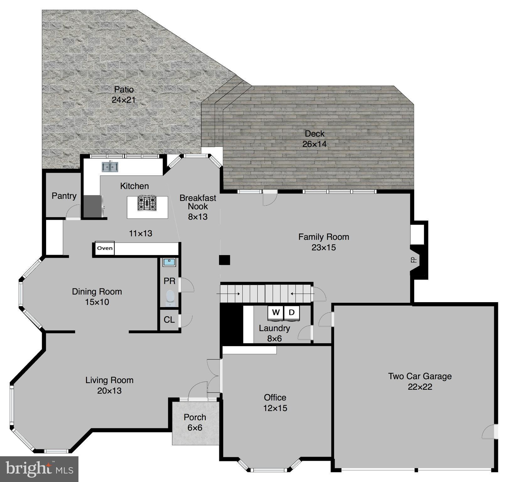 5504 Ashleigh Road Fairfax, VA 22030 - Photo 29 of 30 Main Level Floorplan