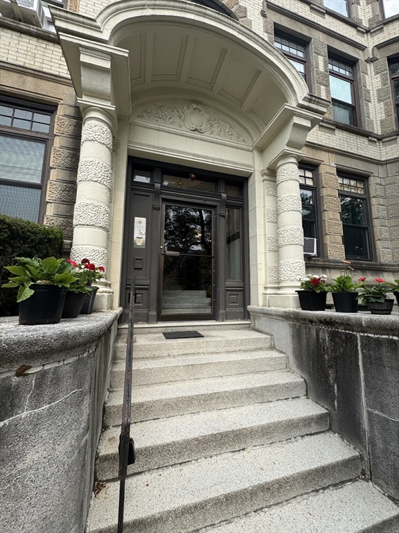 a view of a house with a entryway