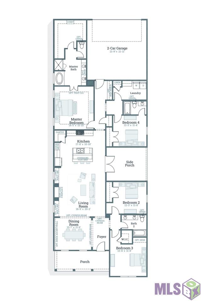 1304 Market Square Road Zachary, LA 70791 - Photo 20 of 20 Middleton - floorplan