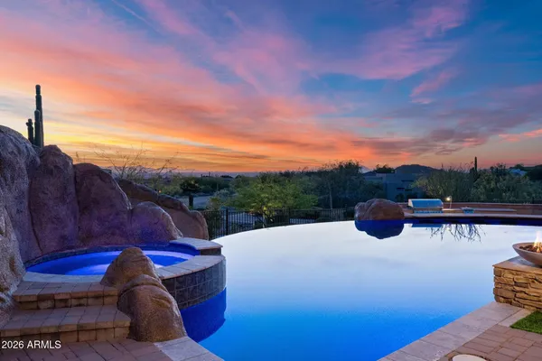 a view of a lake with a mountain