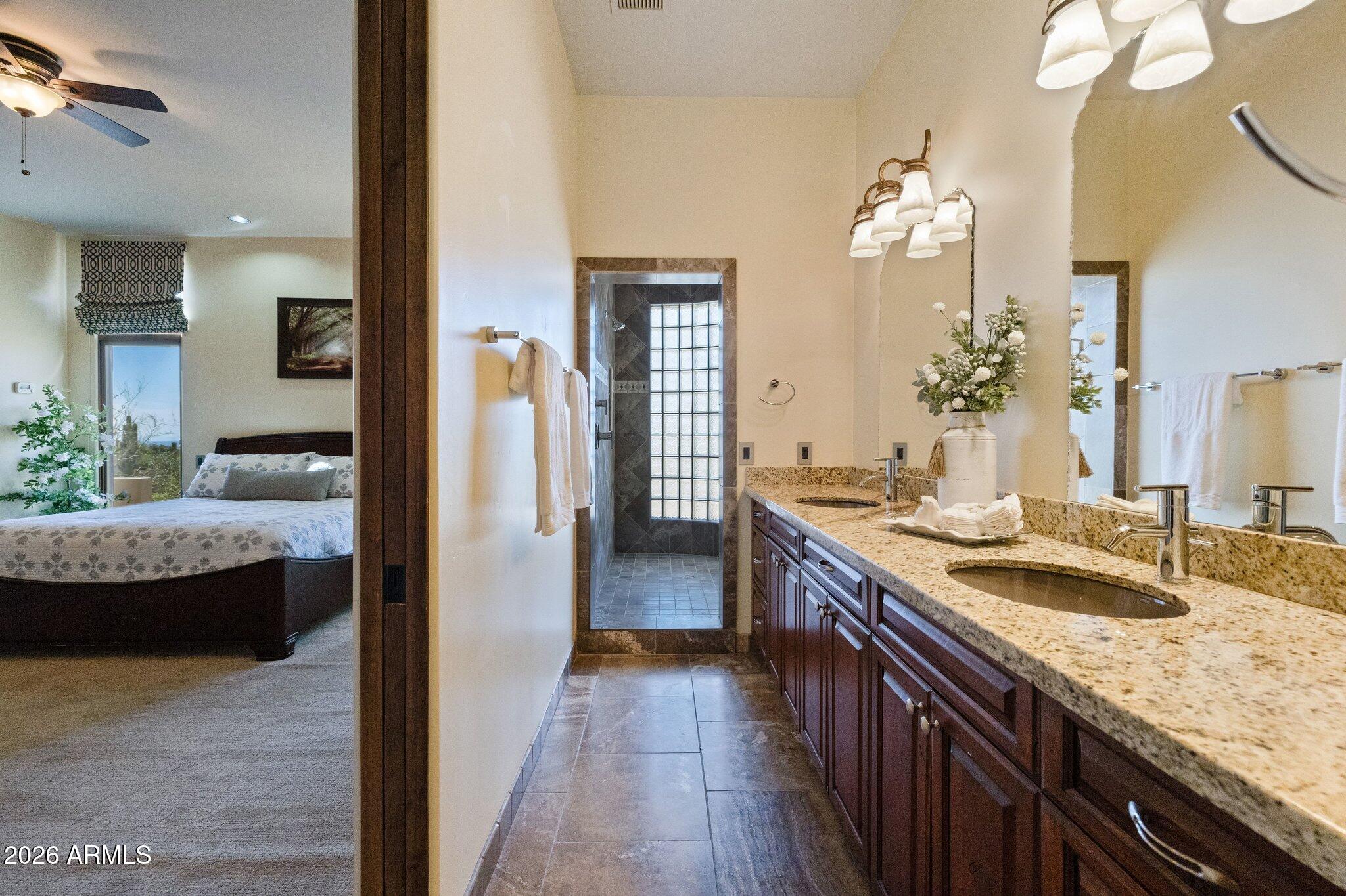 8540 East McDowell Road, Unit 21 Mesa, AZ 85207 - Photo 59 of 121 Ensuite Bath and Walk-In Shower