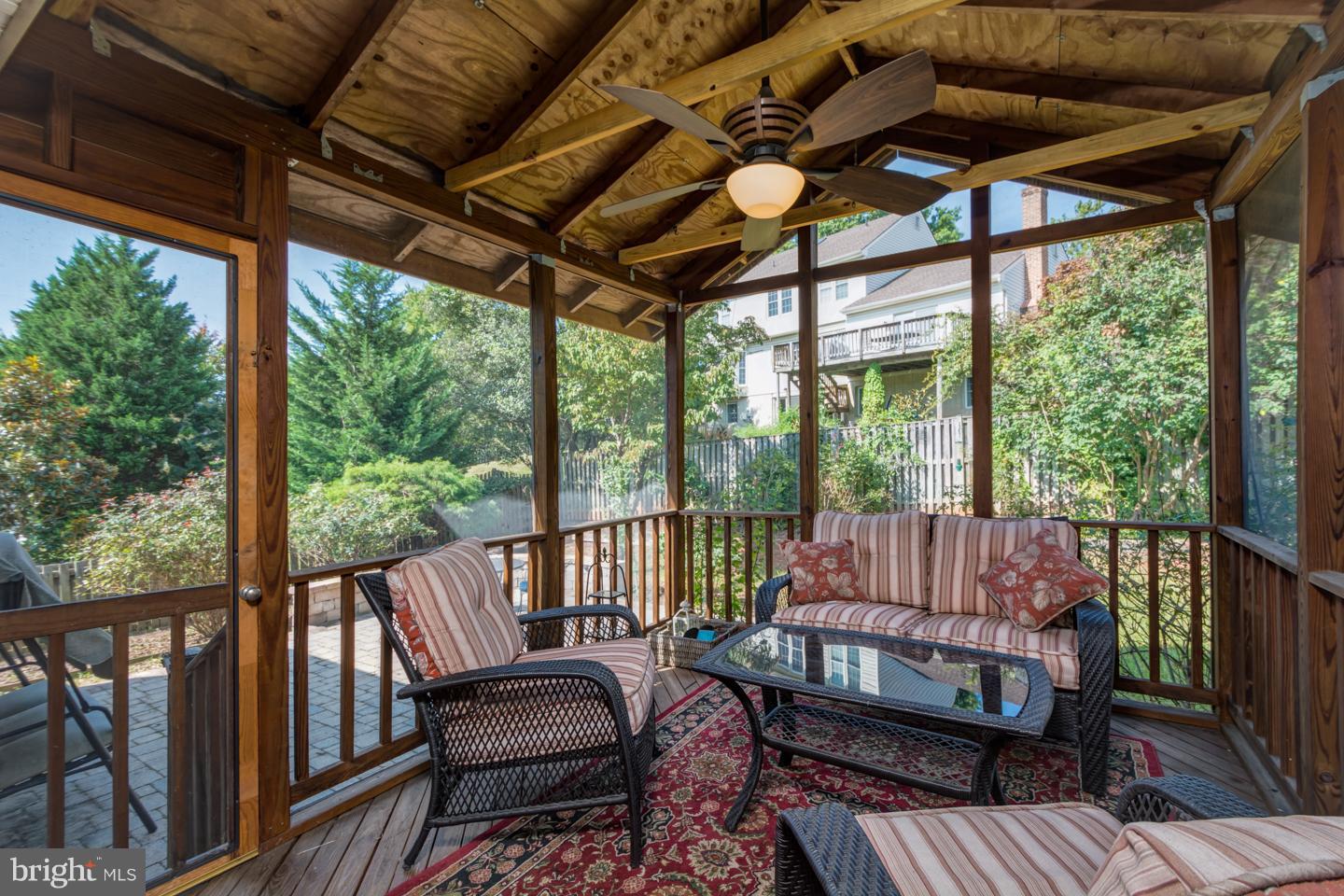 117 Country Road Sterling, VA 20165 - Photo 23 of 27 Screened In Porch off the Kitchen