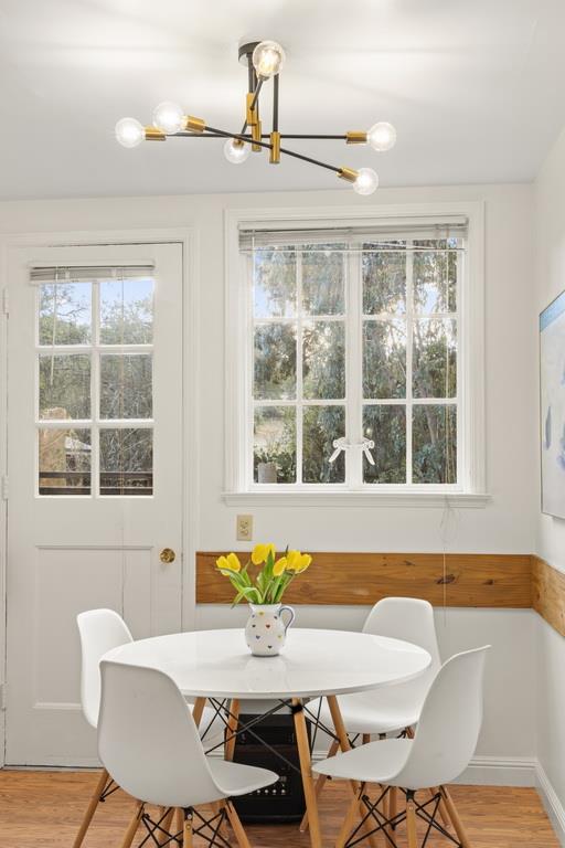 440 Gerona Road Stanford, CA 94305 - Photo 34 of 78 a view of a dining room with furniture window and outside view