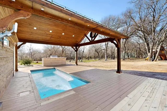 a view of outdoor space with seating