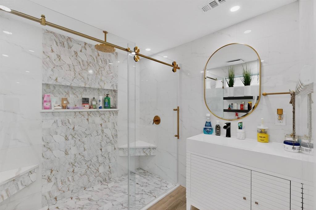 3095 Carter Road Springtown, TX 76082 - Photo 10 of 27 a bathroom with a sink mirror toilet and view of bathroom