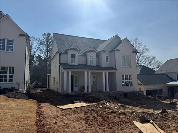a front view of a house