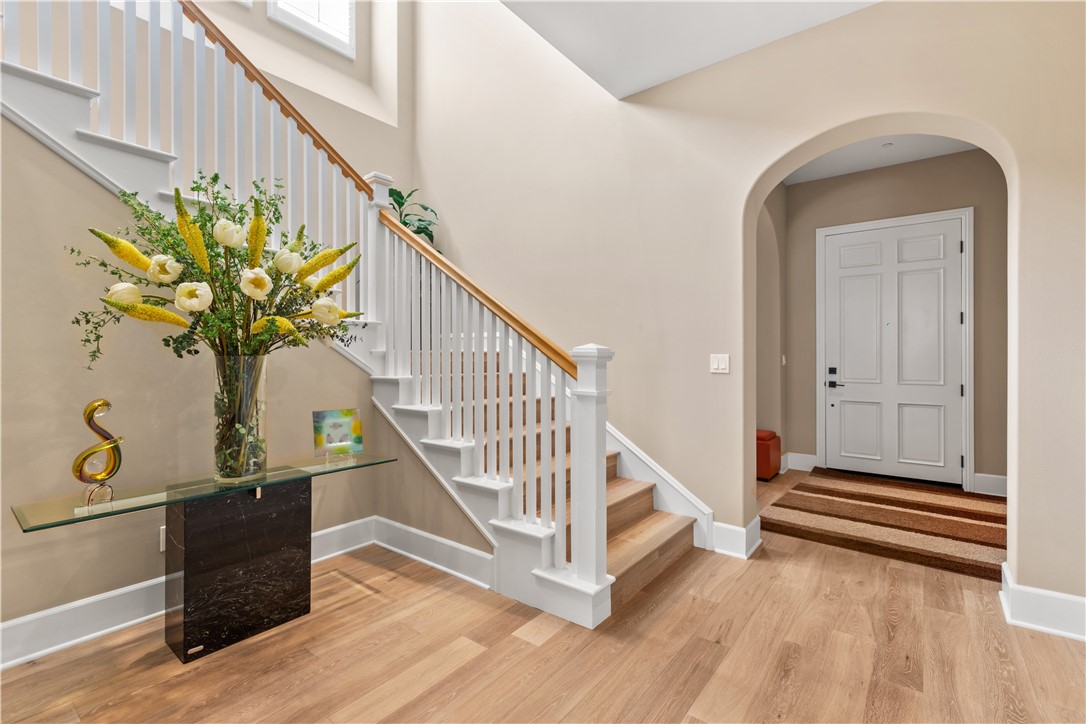 57 Harrison Irvine, CA 92618 - Photo 8 of 28 a view of entryway with wooden floor