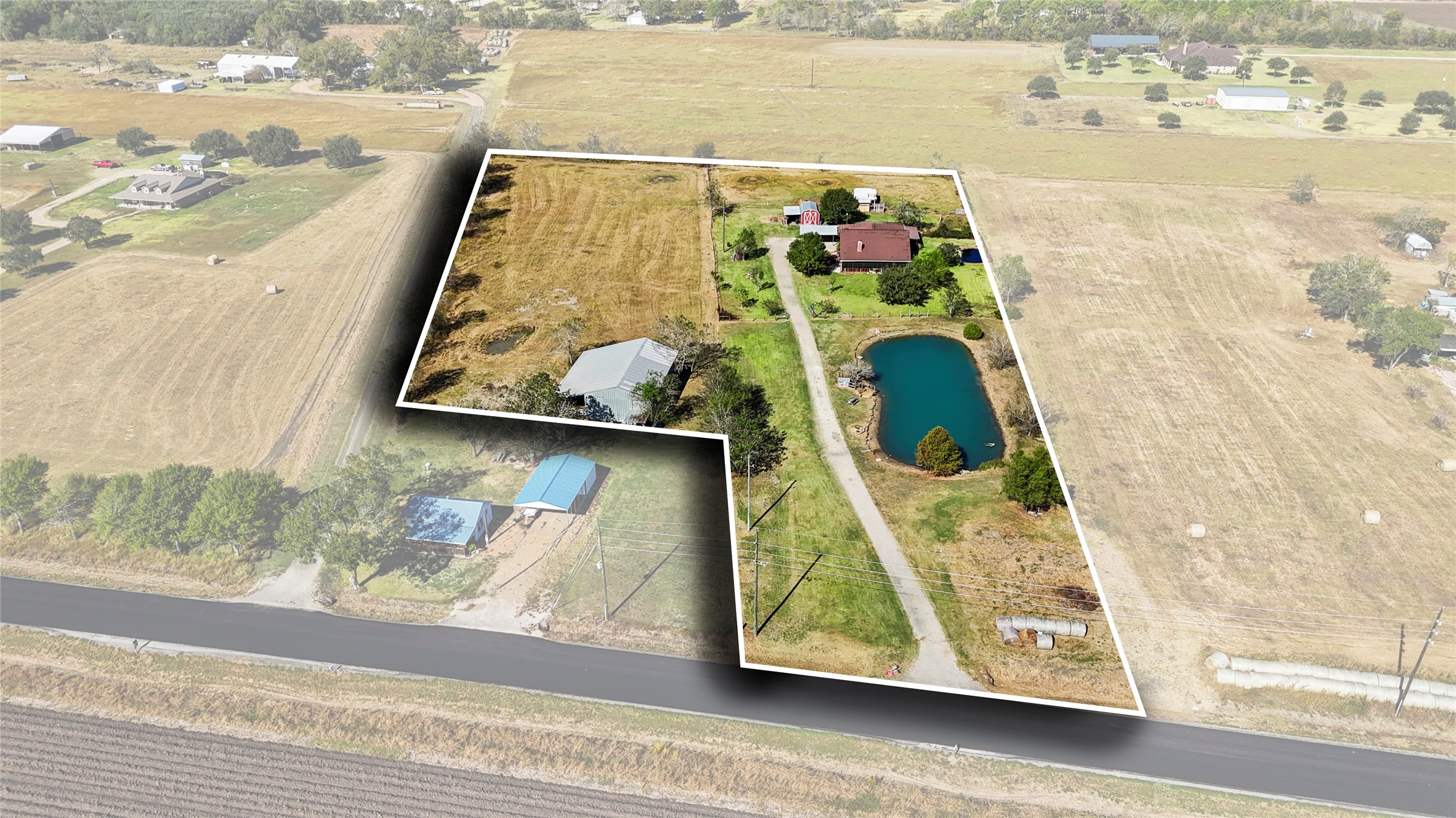 6710 Boothline Road Richmond, TX 77469 - Photo 2 of 43 There's ample open land, offering privacy and room for outdoor activities.