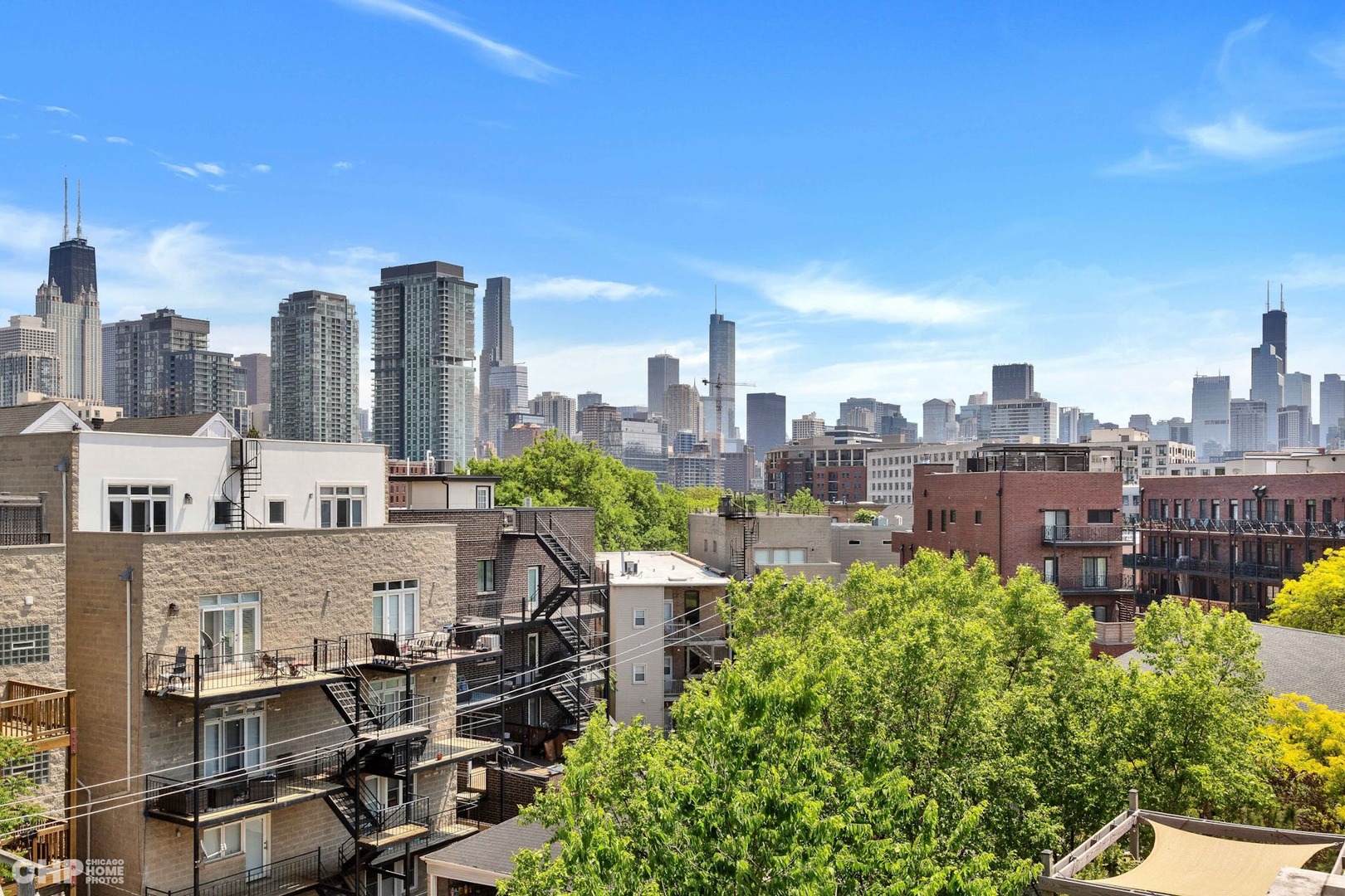 1331 North Mohawk Street, Unit 3 Chicago, IL 60610 - Photo 25 of 28 a view of a city with tall buildings