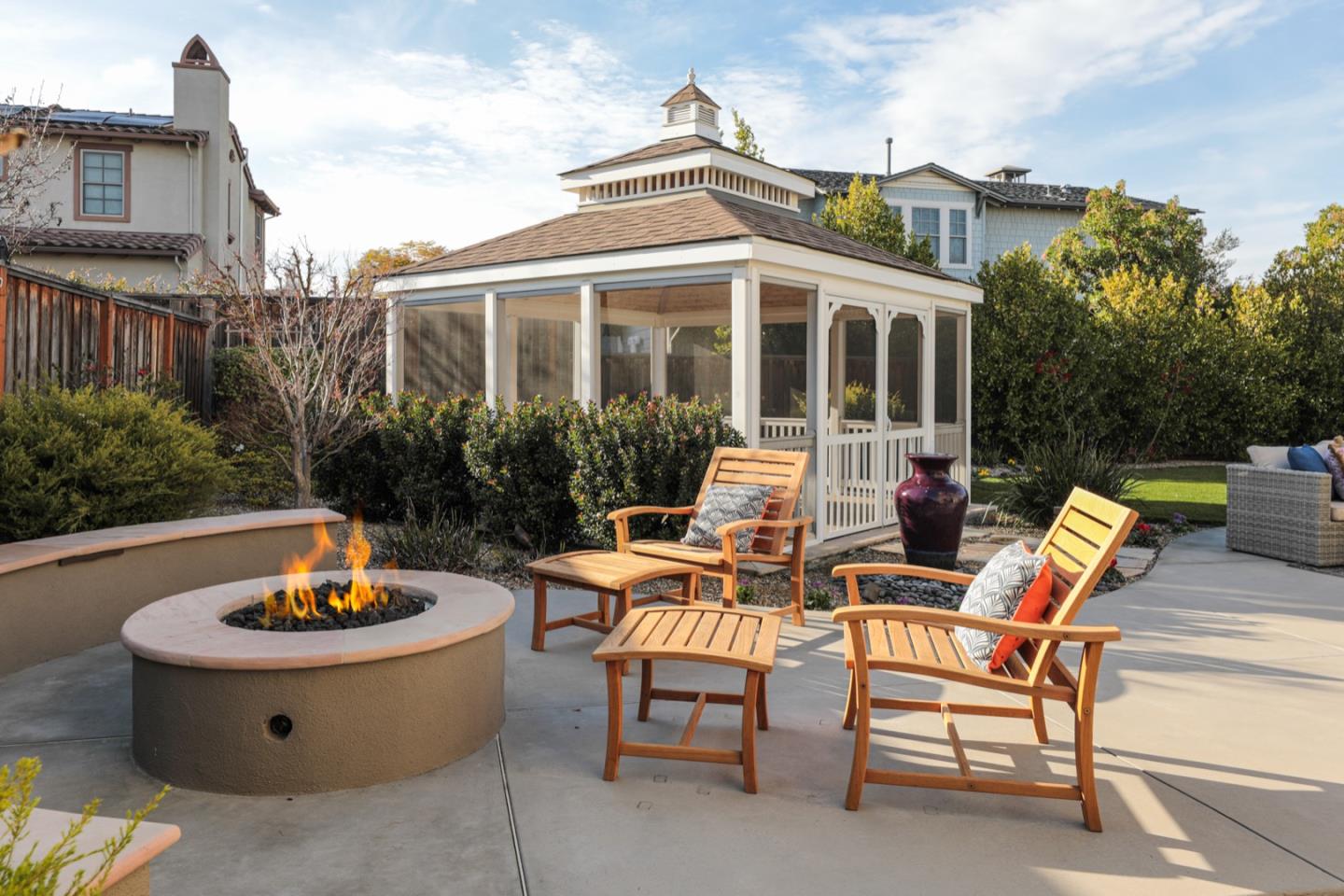 2718 Eden Lane Mountain View, CA 94040 - Photo 11 of 17 a view of a patio with couches table and chairs and potted plants