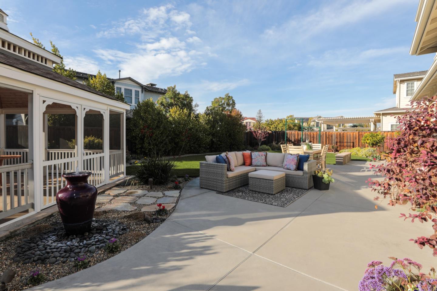2718 Eden Lane Mountain View, CA 94040 - Photo 8 of 17 a view of a patio with couches and potted plants