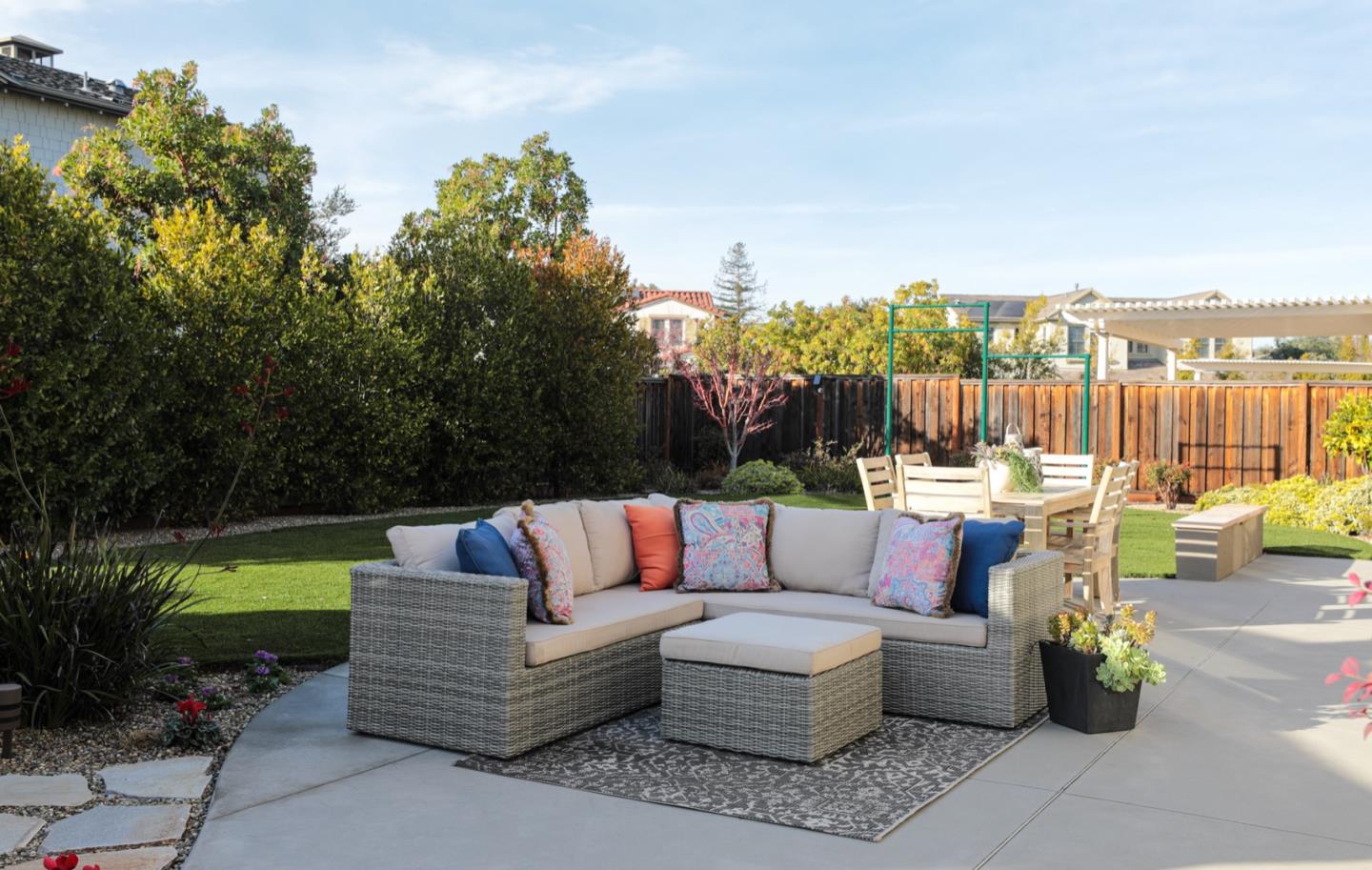 2718 Eden Lane Mountain View, CA 94040 - Photo 9 of 17 a view of a patio with couches and a fire pit