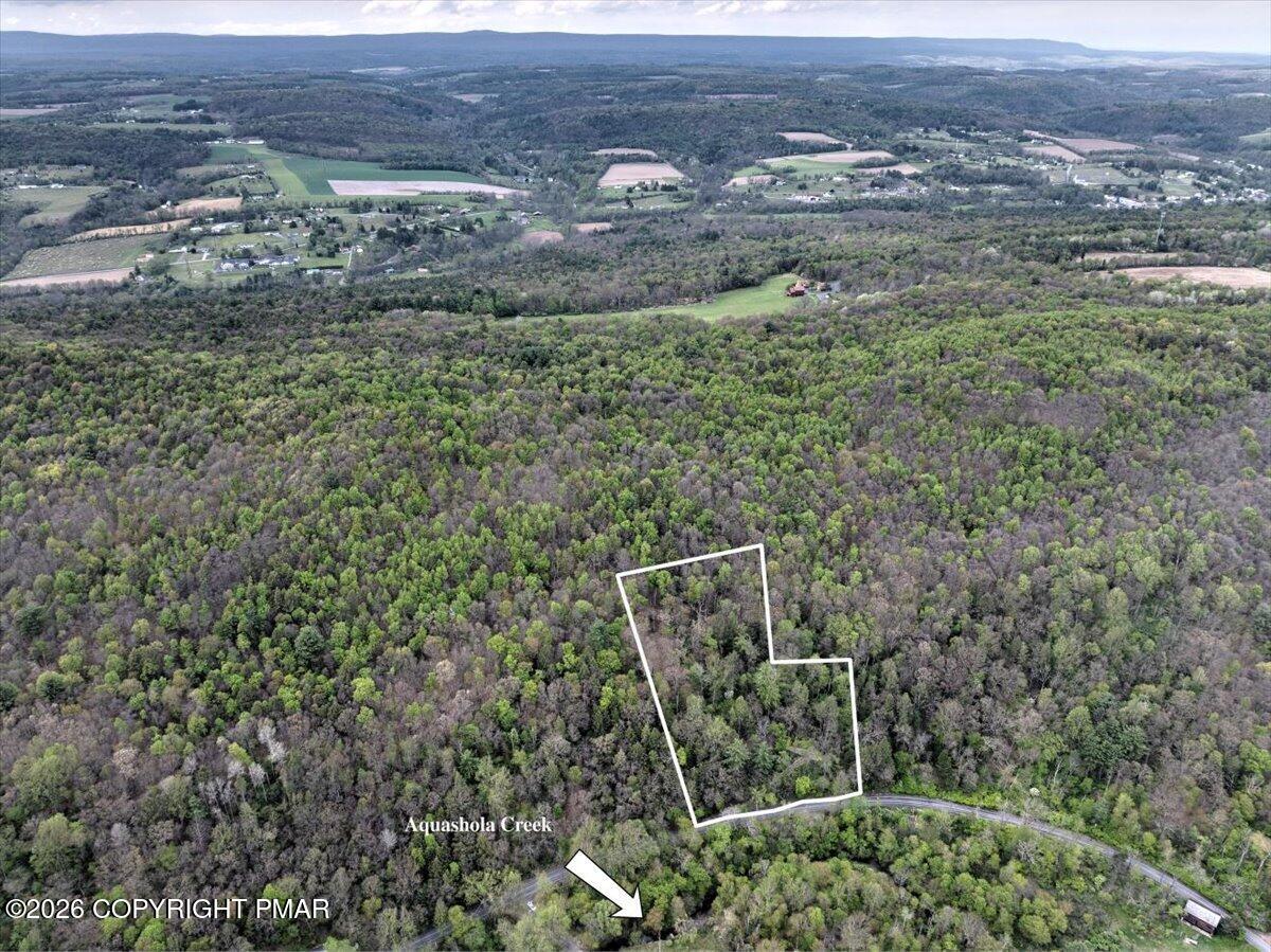45052 Lower Smith Gap Road Kunkletown, PA 18058 - Photo 10 of 13 an aerial view of house with yard and mountain view