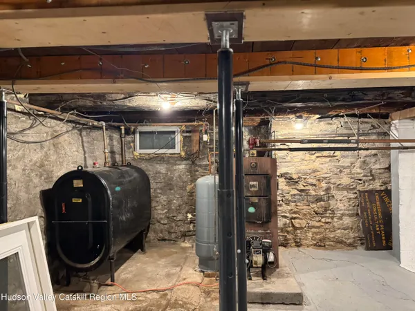 a close view of water heater room