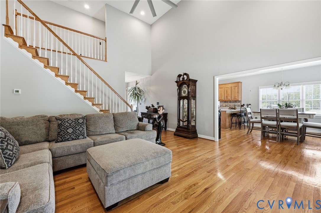 2018 Old Church Road Mechanicsville, VA 23111 - Photo 19 of 49 a living room with furniture and a wooden floor