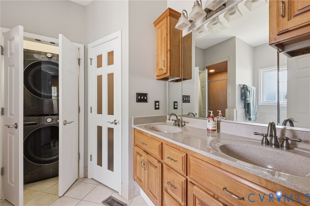 2018 Old Church Road Mechanicsville, VA 23111 - Photo 22 of 49 a bathroom with a sink and a mirror