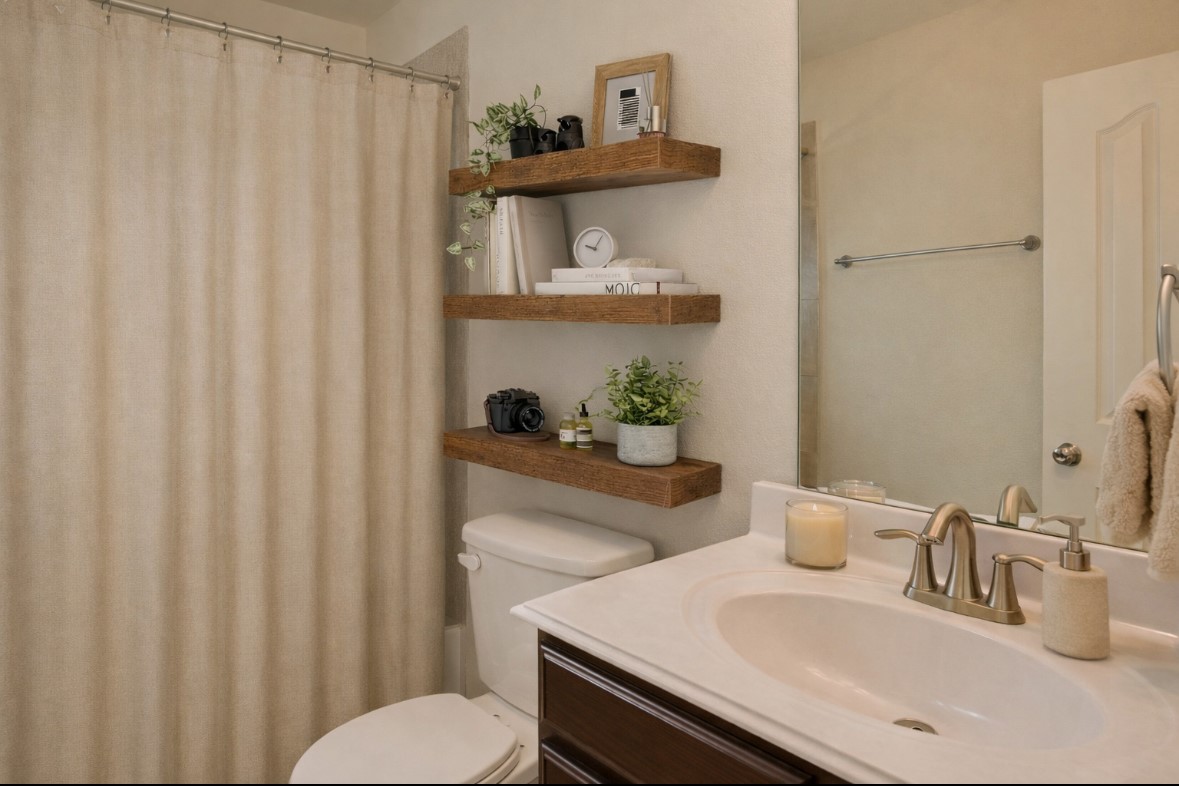 3015 Cimarron Pass Drive Spring, TX 77373 - Photo 9 of 11 a bathroom with a sink and a mirror