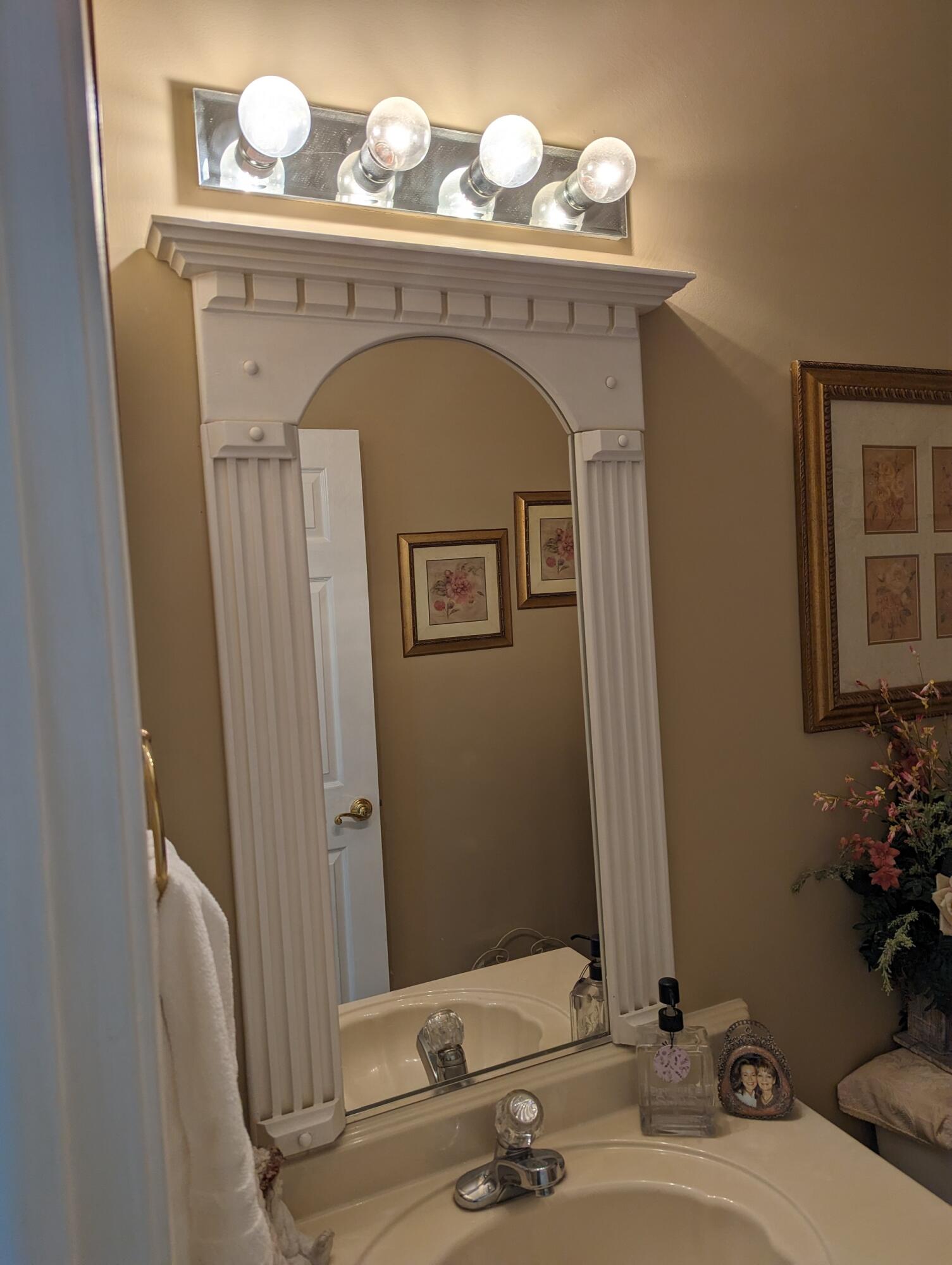 80 Bonbrook Road Wirtz, VA 24184 - Photo 40 of 53 a bathroom with a sink and a mirror