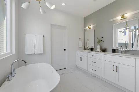 a view of a room with rack on the wall