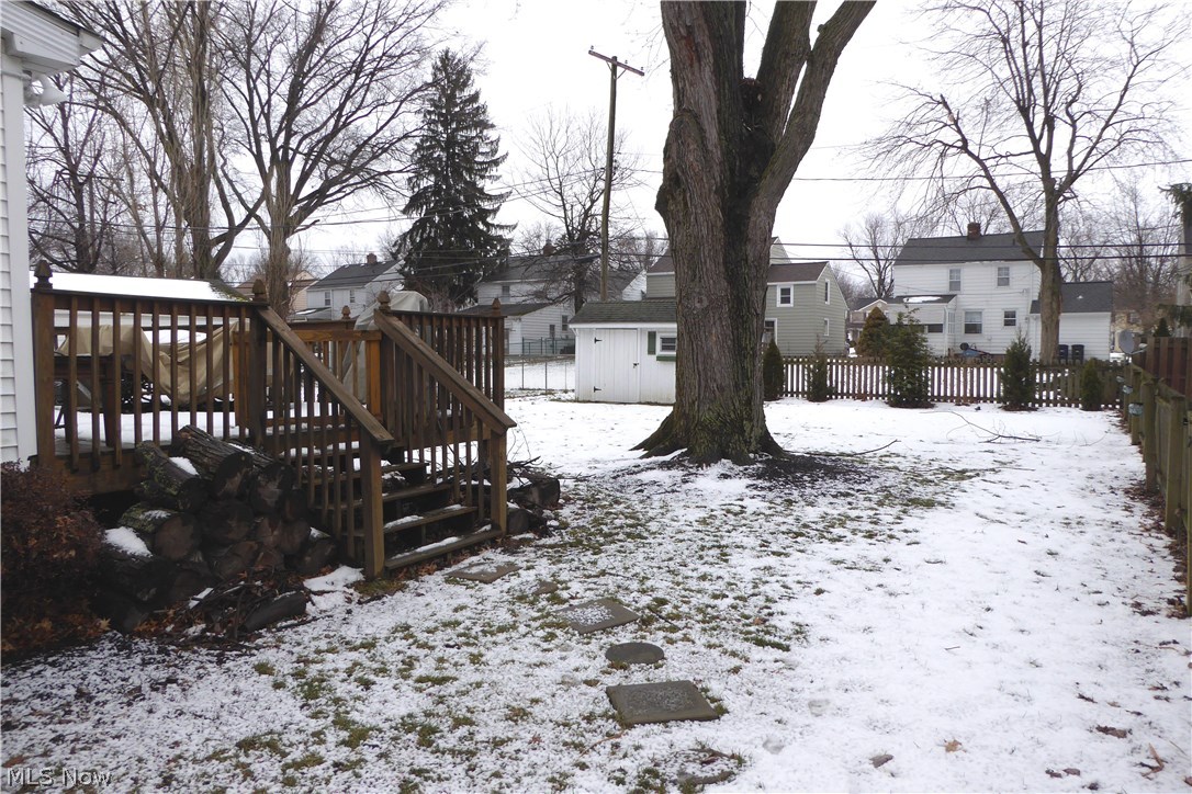1373 Ford Road Lyndhurst, OH 44124 - Photo 24 of 25 View fo the Back Yard - Plenty of Room to Run, Play and Entertain! Welcome Home!