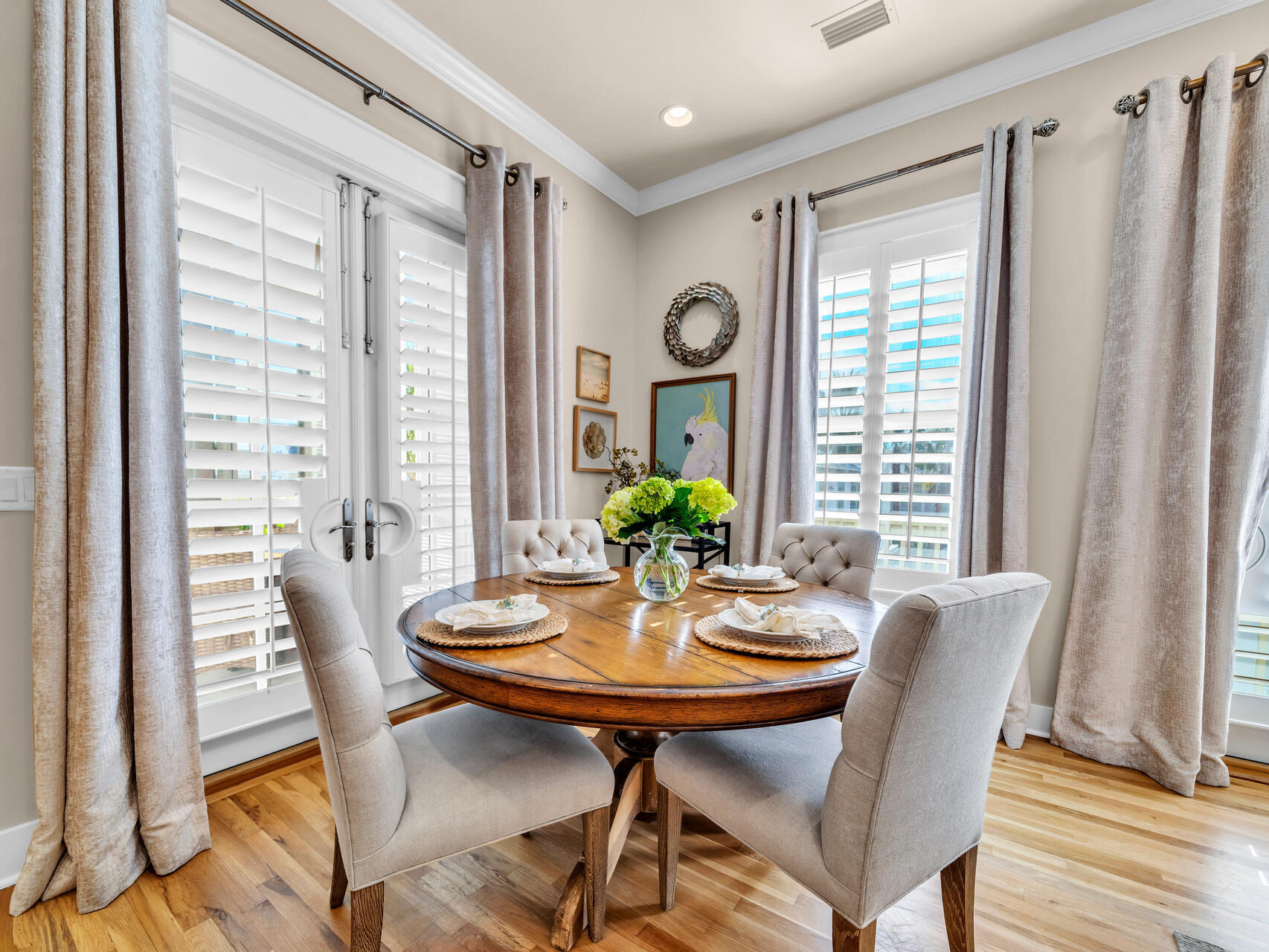 10140 East County Highway 30A, Unit 1 Inlet Beach, FL 32461 - Photo 23 of 54 a view of a dining room with furniture and window