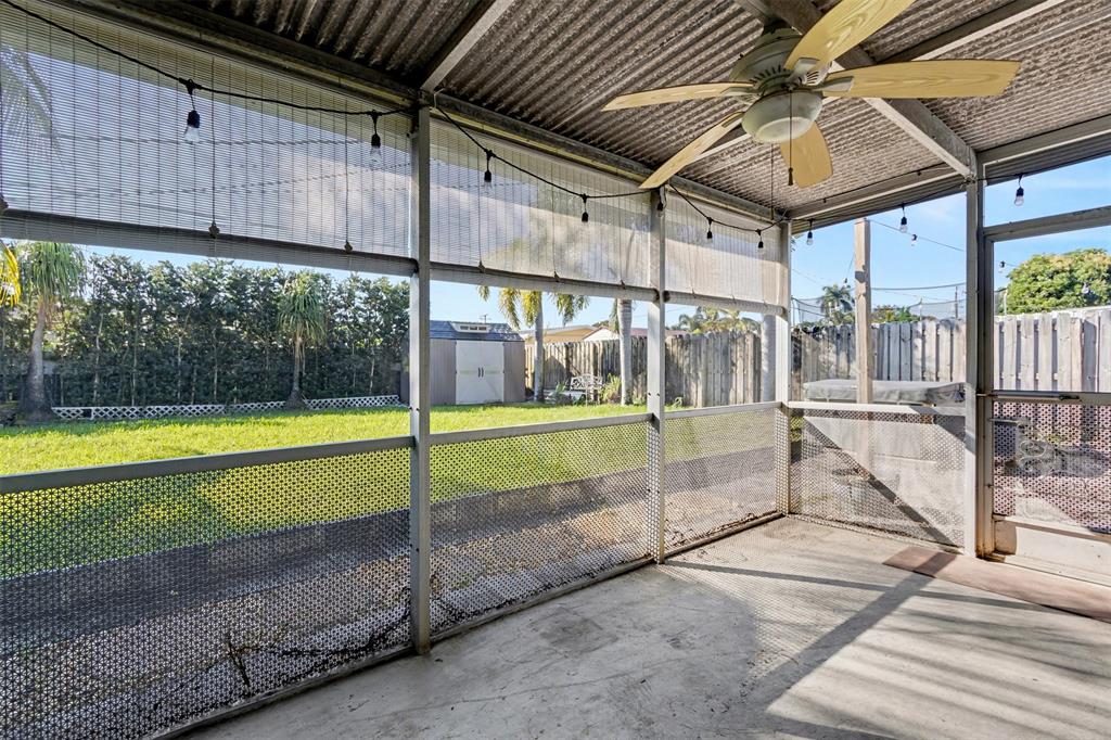 6430 Harding Street Hollywood, FL 33024 - Photo 18 of 24 Screened Patio