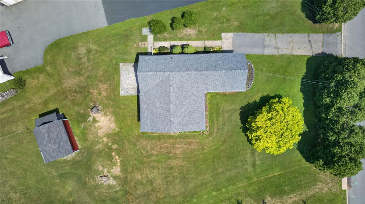 1166 Stones Crossing Road Easton, PA 18045 - Photo 32 of 35 An aerial perspective reveals a well-maintained roof and neatly landscaped surroundings.