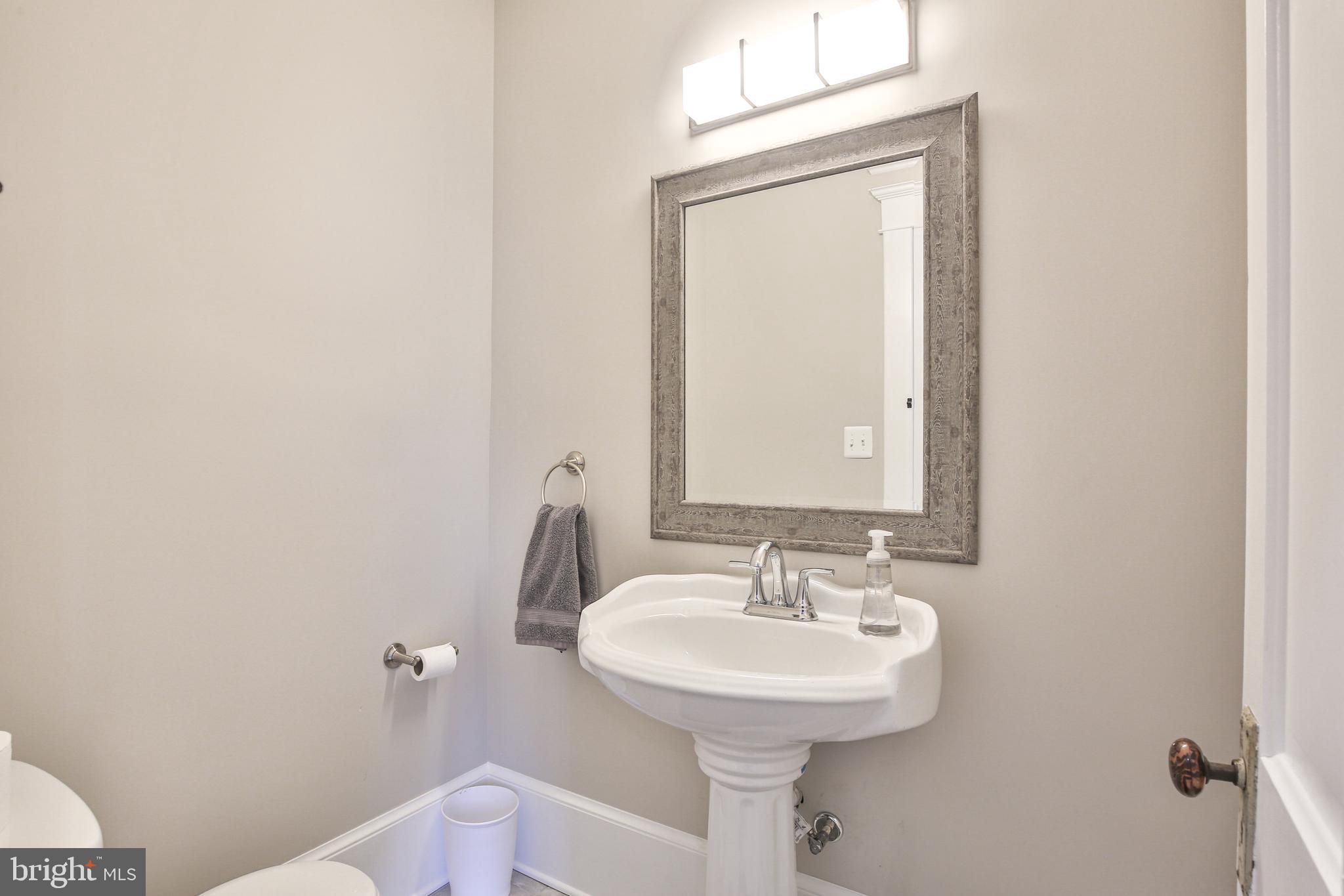 17345 Raven Rocks Road Bluemont, VA 20135 - Photo 42 of 99 a bathroom with a sink a toilet and mirror