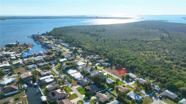 a view of lake and mountain