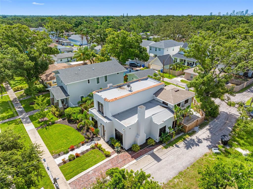 1570 48th Avenue North St. Petersburg, FL 33703 - Photo 60 of 75 an aerial view of a house with a garden