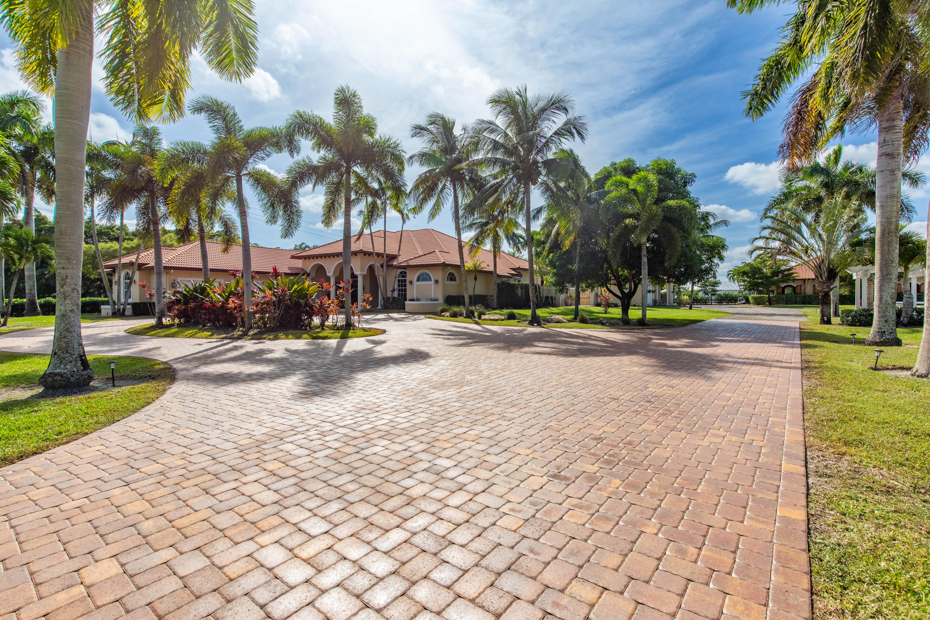 14943 Paddock Drive, Unit STALLS AND ) Wellington, FL 33414 - Photo 35 of 41 a street with a yard and palm trees