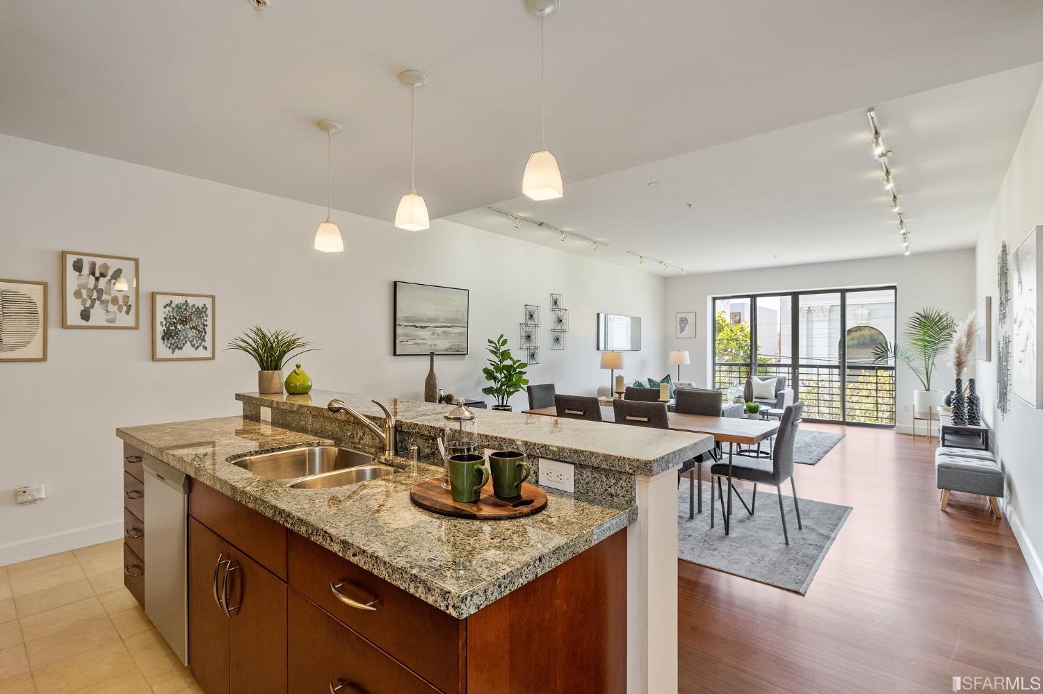 741 Clement Street, Unit 202 San Francisco, CA 94118 - Photo 4 of 23 a view of a a dining room with furniture window and wooden floor